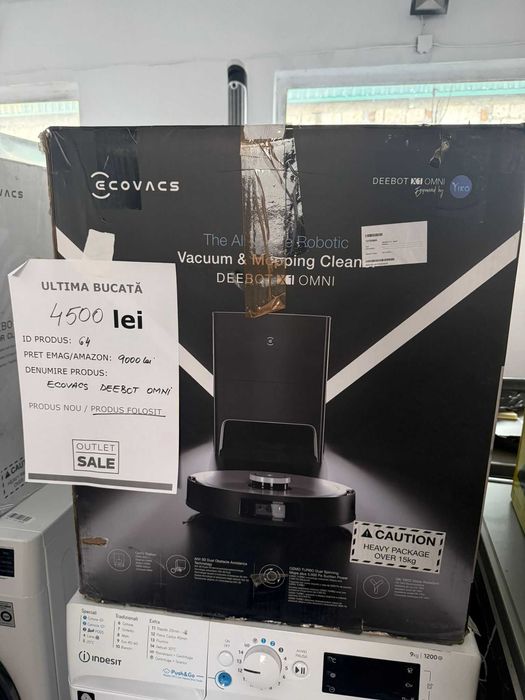 ECOVACS Robot Deebot Omni X1 redus la 4500 de la 9000 lei!