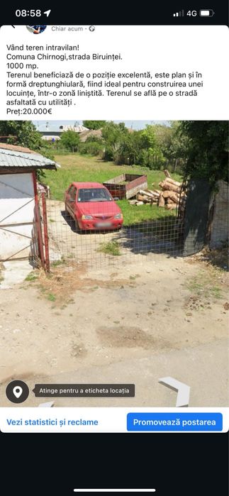 Teren de vanzare comuna Chirnogi!