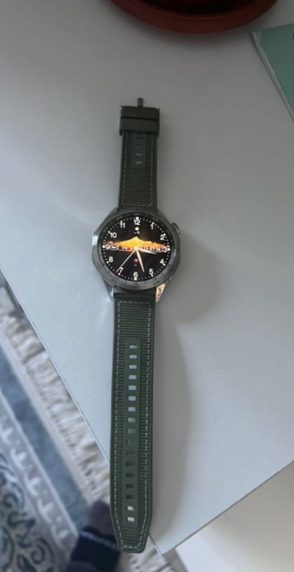 Смарт чысы Huawei Watch GT 4 46 мм серебристый-зеленый