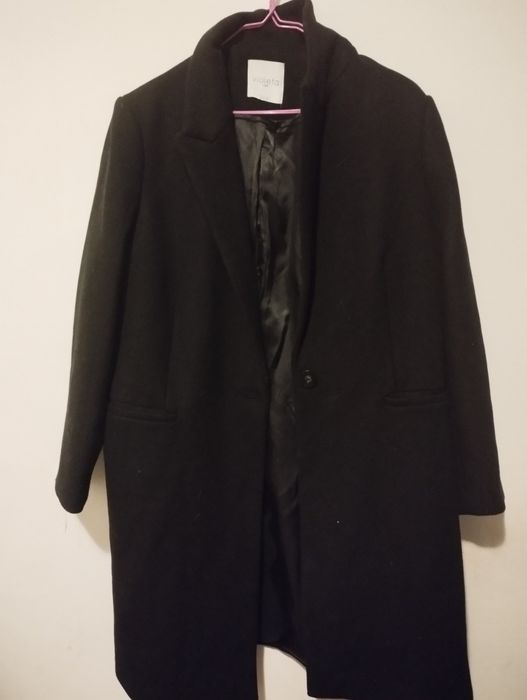 Черно дамско палто MNG, Violeta. Черни палта  Zarа