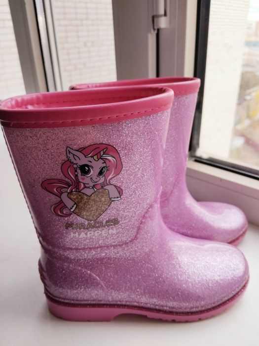 Резиновые сапожки для девочки 29 р-ра