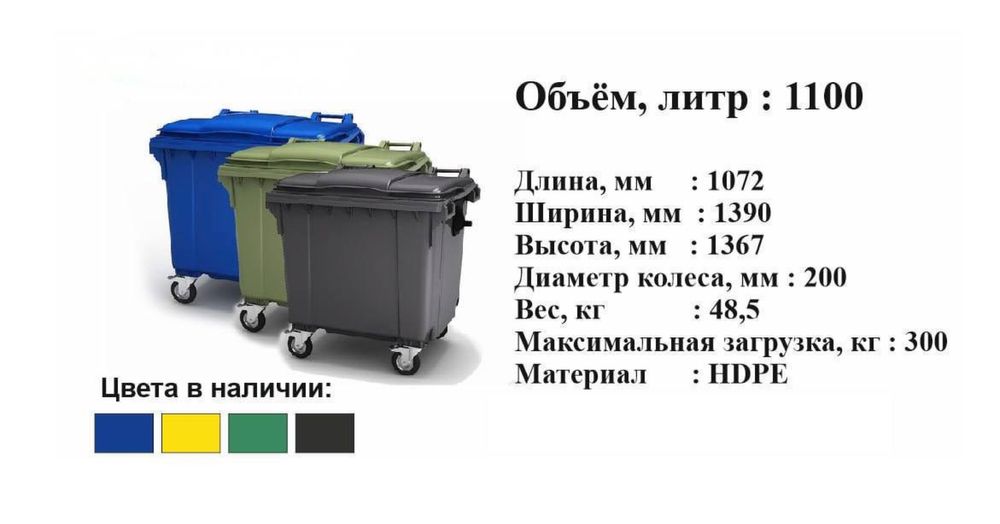 Мусорный бак урна для мусора  Контейнер оптом завод