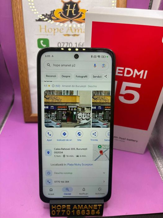 HOPE AMANET P2-Redmi 15 la cutie 256 GB/8 RAM