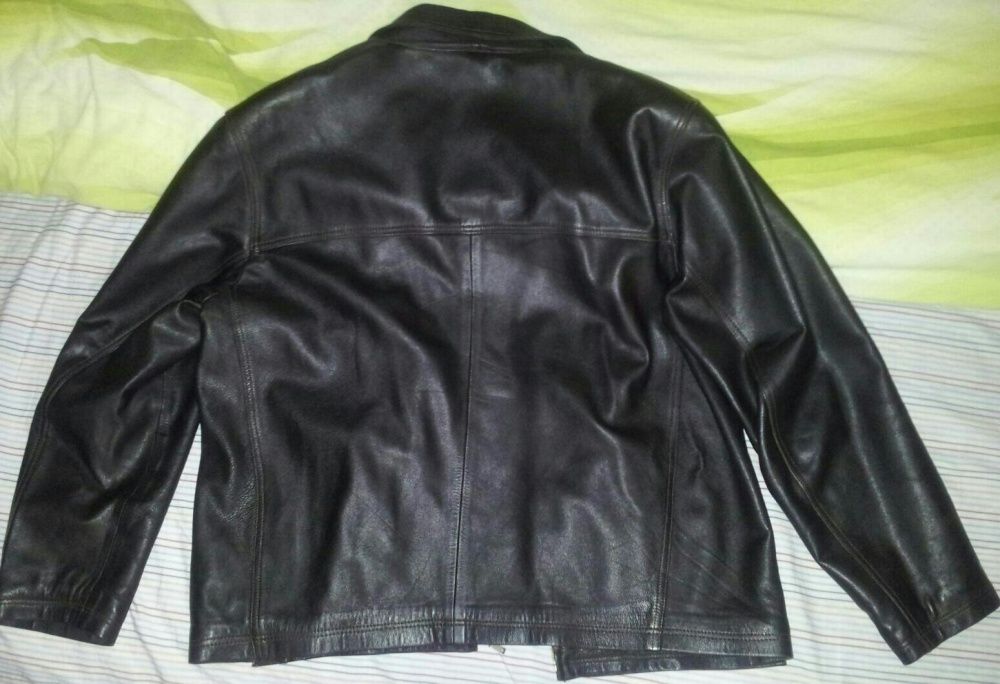 Geaca eleganta de piele barbati marimea XL (46-48),