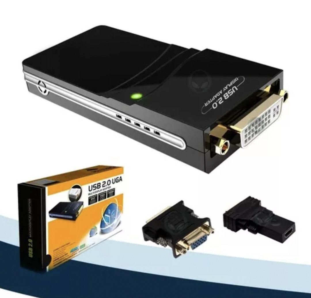 Адаптер (переходник) USB - UGA (USB - VGA/DVI/HDMI) внешняя видеокарта