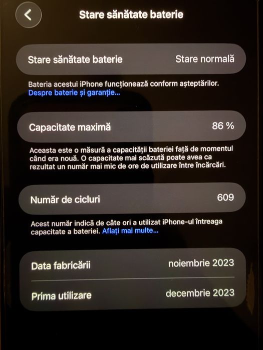 iPhone 15 Pro Max Black Titanium CA NOU Neverlock cutie cablu complet