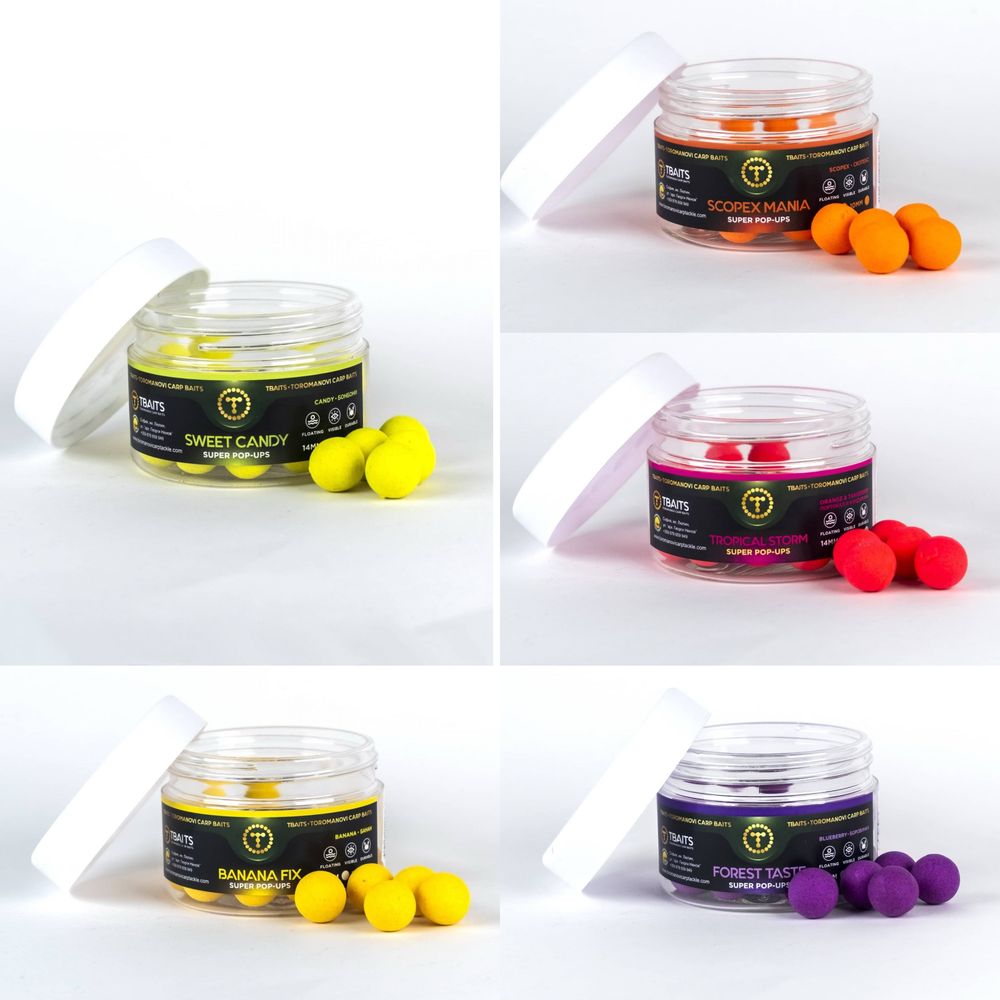 Плуващи топчета T-BAITS Super Pop Ups 10мм / 14мм