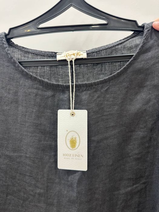 Платье лён Италия, цвет графит