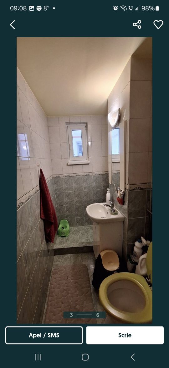 Vand apartament 2 camere confort 2, etaj 1,  str.Hunedoarei, Mureseni