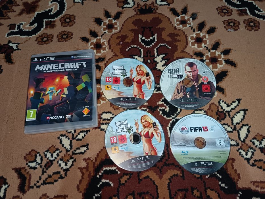 Minecraft/GTA V/GTA 4/FIFA PlayStation 3/PS3