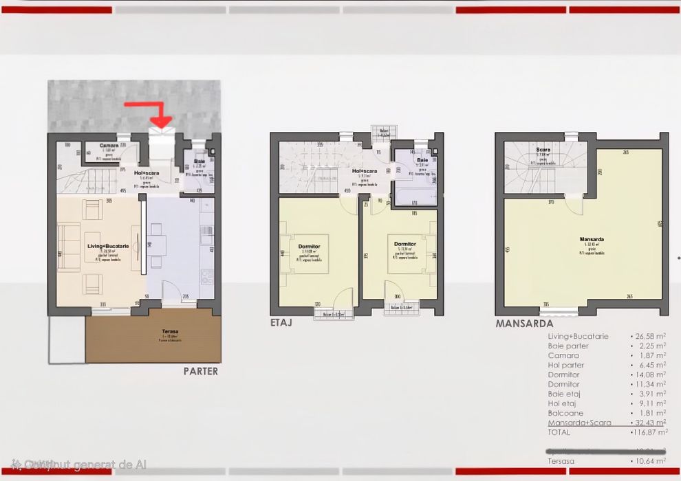 Casa de inchiriat Direct Propietar.
