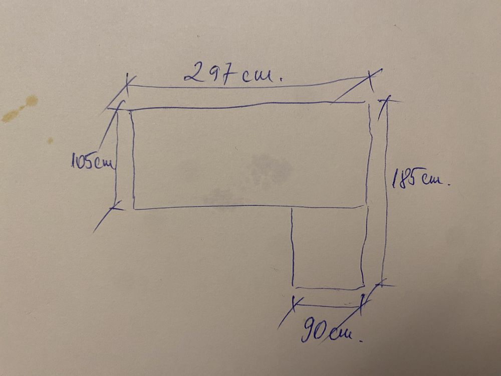 Vând canapea extensibilă cu colțar