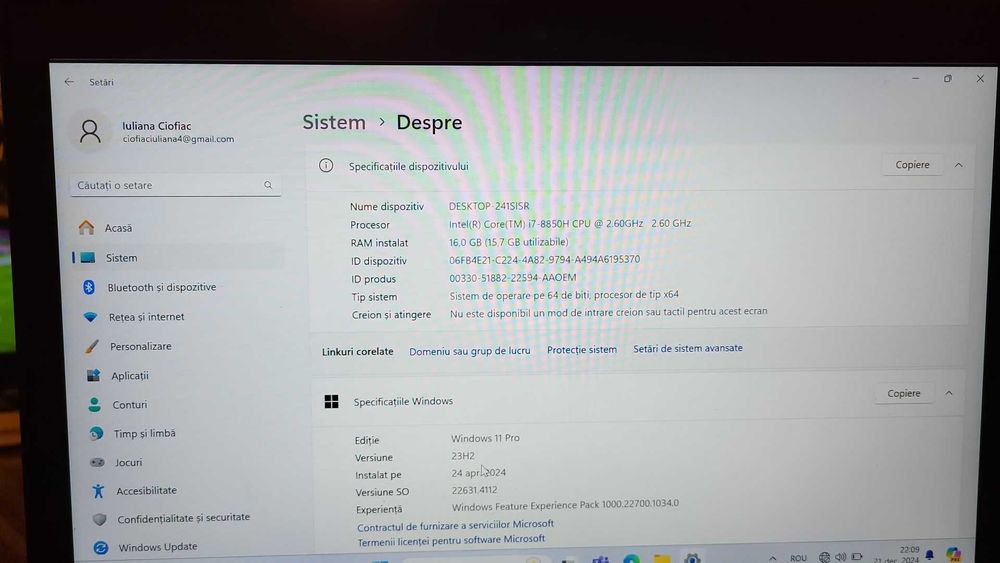 Vând laptop gaming fuzitsu