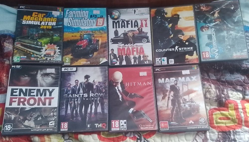 Продам игровые диски на ПК
