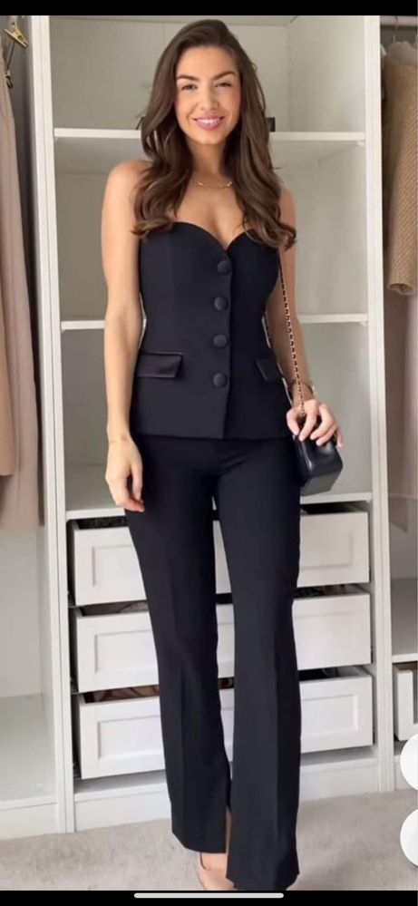 Черен панталон  ZARA