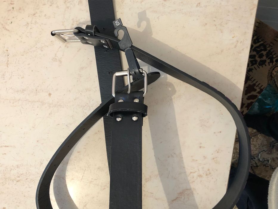 2 curele negru cu mov pentru copii