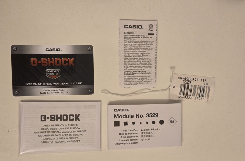 Vand G-Shock DW-6900RCS-1ER (Full Set)