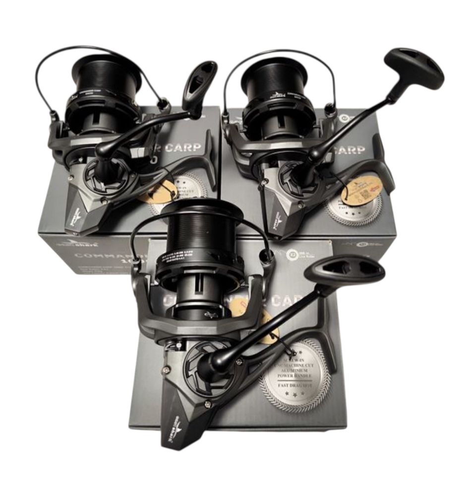 SET 3 Mulinete Eastshark COMMANDER CARP 10000 7+1RULMENTI NEW 2024