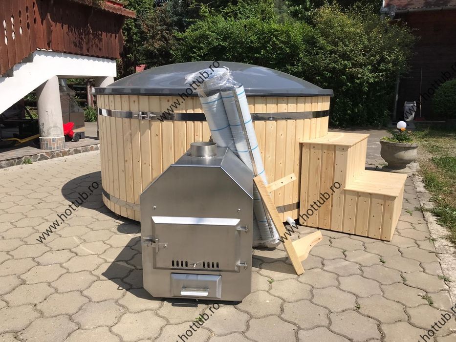 Ciubar din fibra de sticla cu soba exterioara