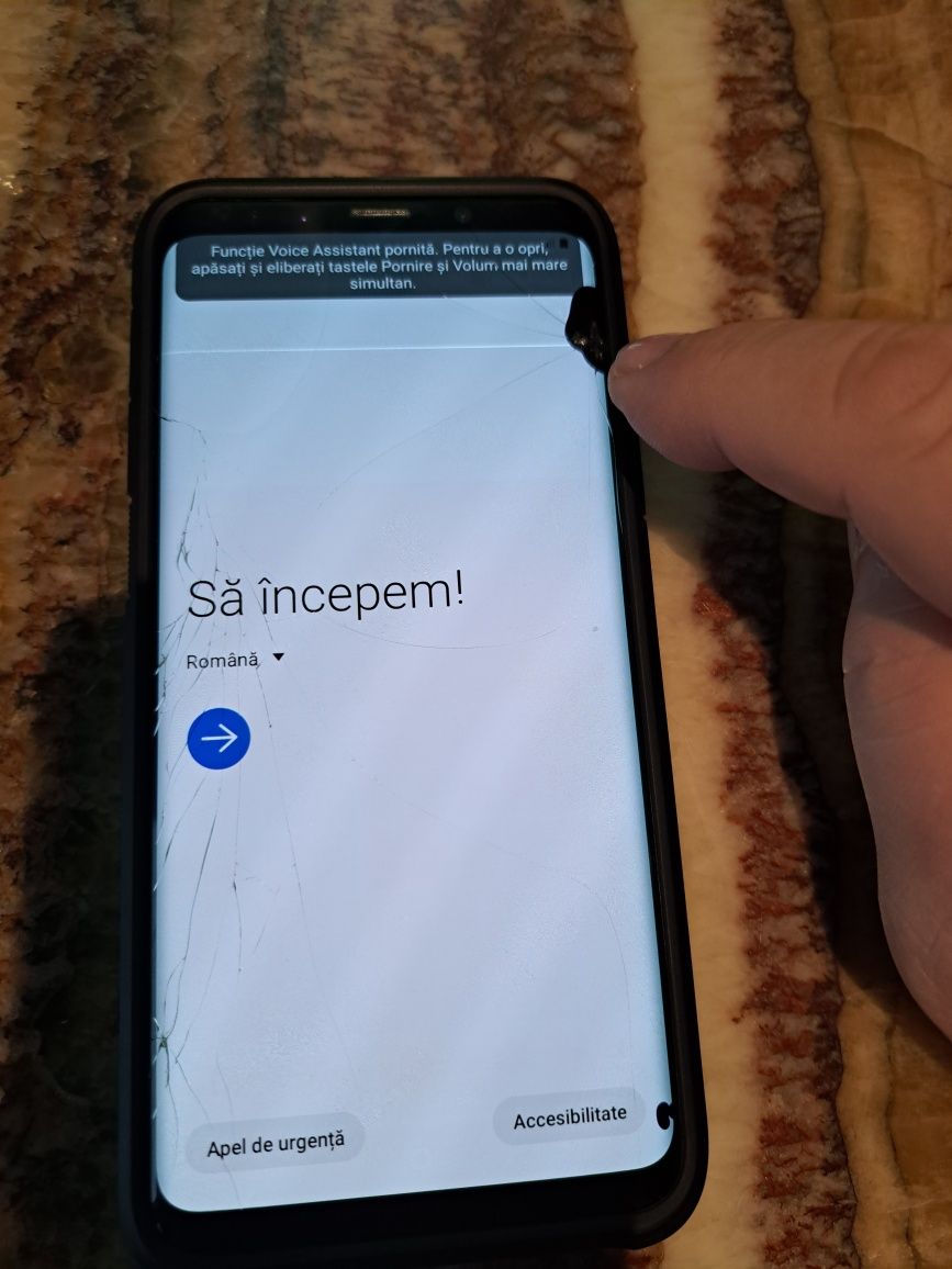 Samsung S9 + , sticla display crapat