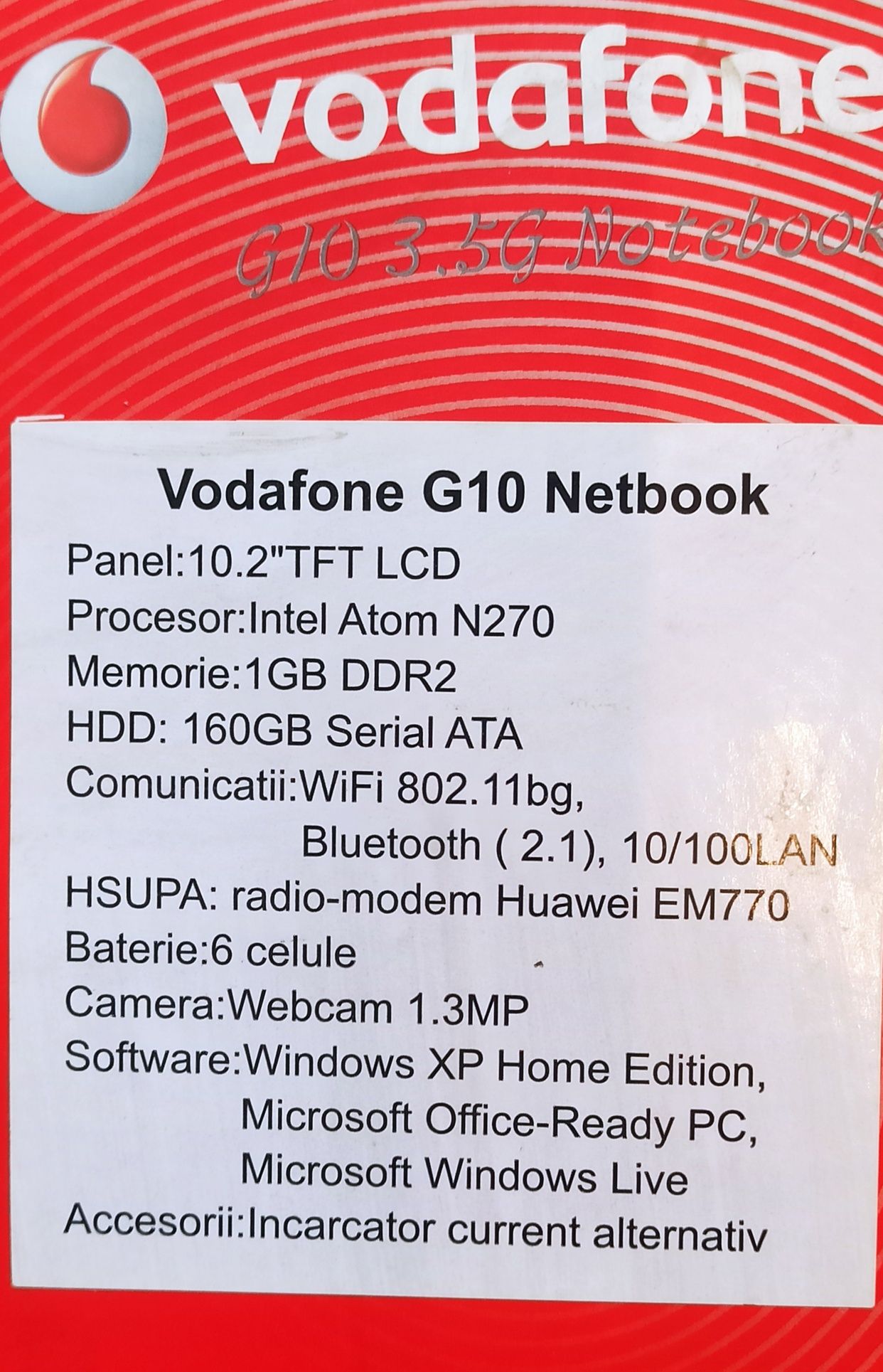 Laptop Vodafone - Win Xp