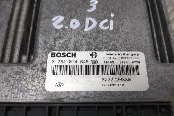 Calculator Motor Bosch ECU 2.0 DCI 0281014646 / 1039S25902 / 82007268