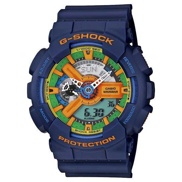 Ceas Sport CASIO G SHOCK GA110FC-2A Blue Resin, Nou,Garantie