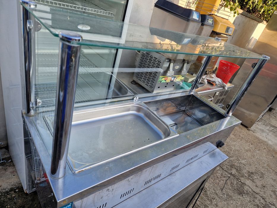 Frigider, Masa rece cu usi inox, blat inox, masa frigorifică