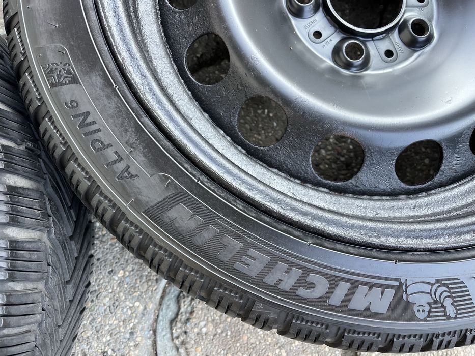 Jante 5x120mm, anvelope iarna 225/45 R17, BMW E46 E90 E91 E81 F20 F30