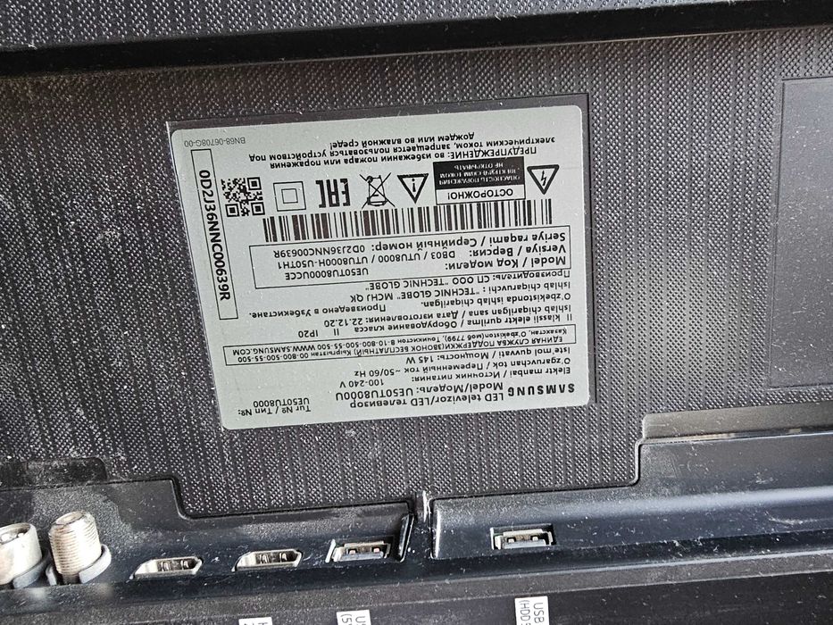 ПРОДАМ 50" 4K UHD SMART Телевизор Samsung UE50TU8000UC.