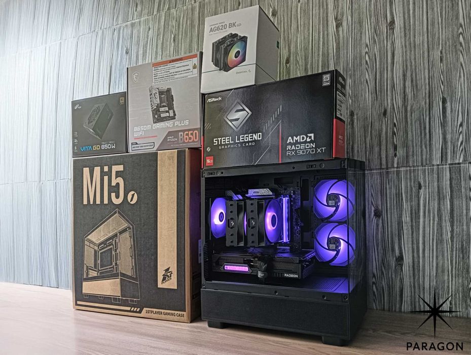 Геймърски компютър Ryzen 7/RX 9070XT/32 GB RAM/1TB SSD