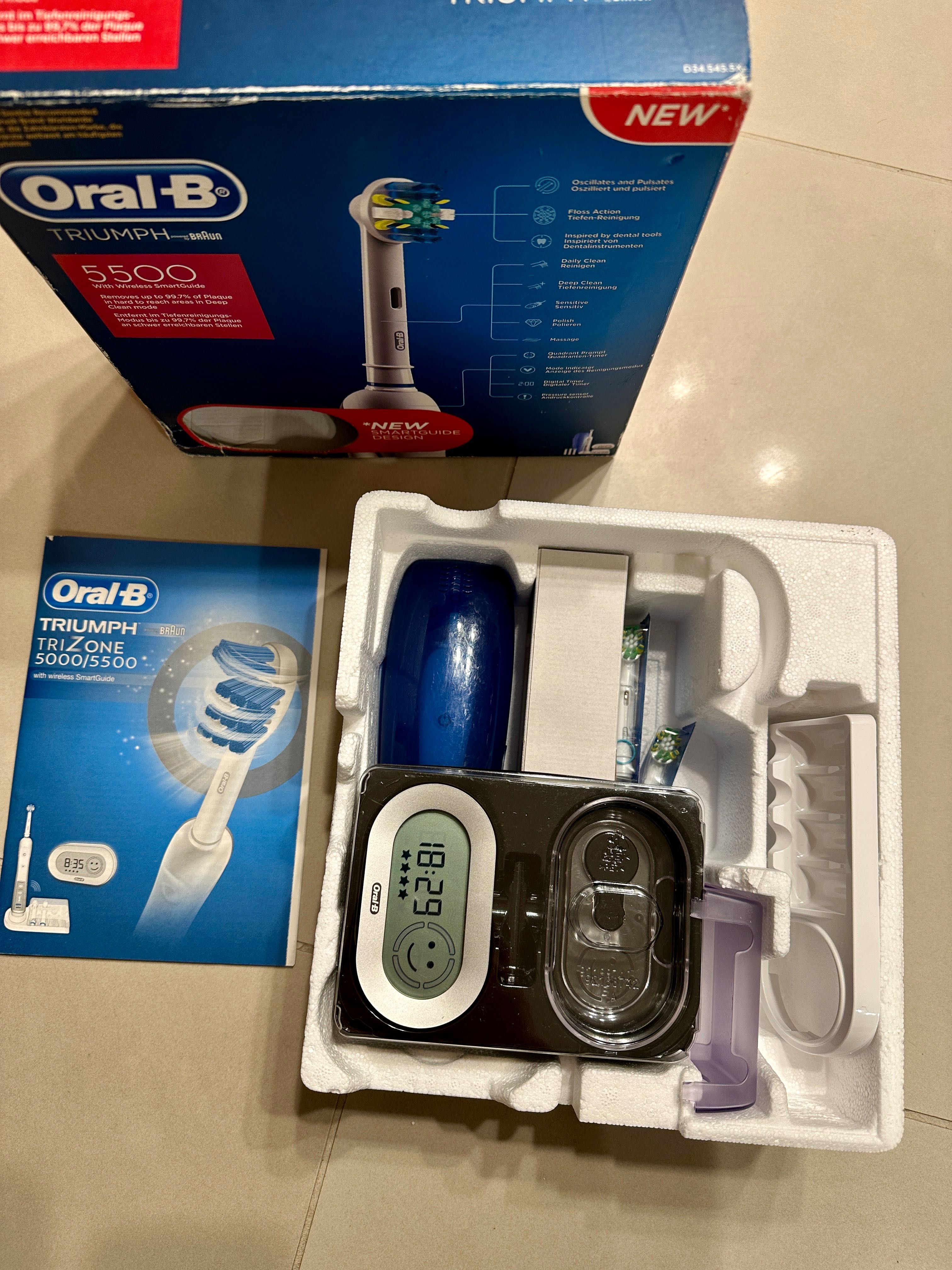 Електрическа четка за зъби Oral B Triumph 5500, Smart Guide