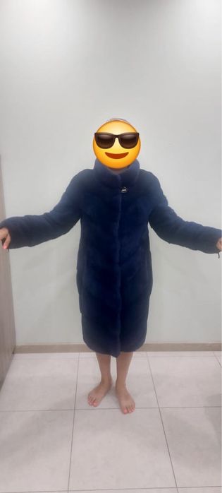 Продам норковую шубу голубая норка