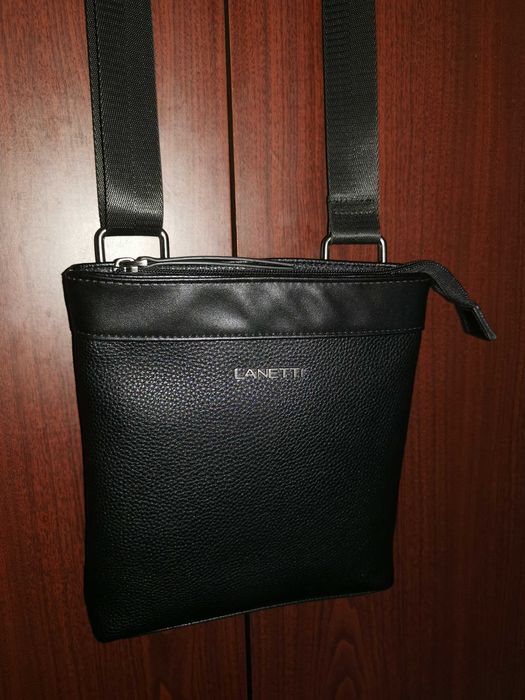 Мъжка кожена чанта Lanetti