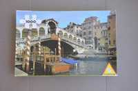 Puzzle de colectie cu podul Rialto din Venetia, 1000 piese