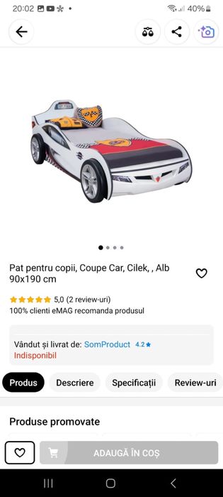 Vând pat ca nou!