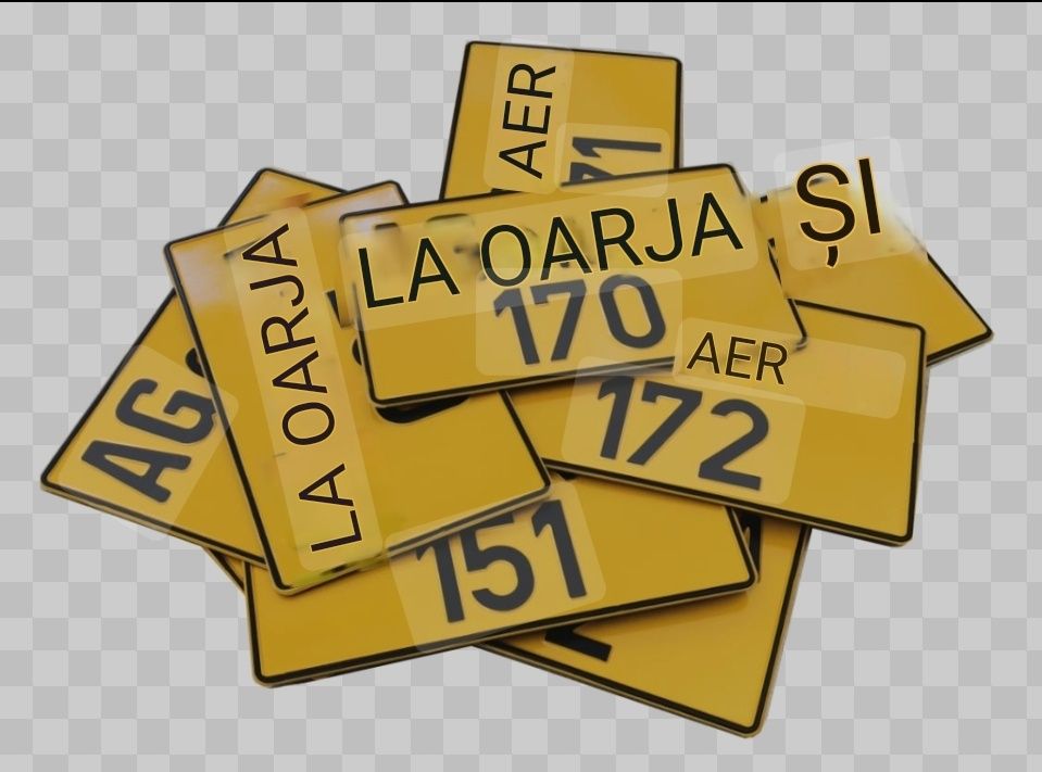 Numere auto ornamentale personalizate