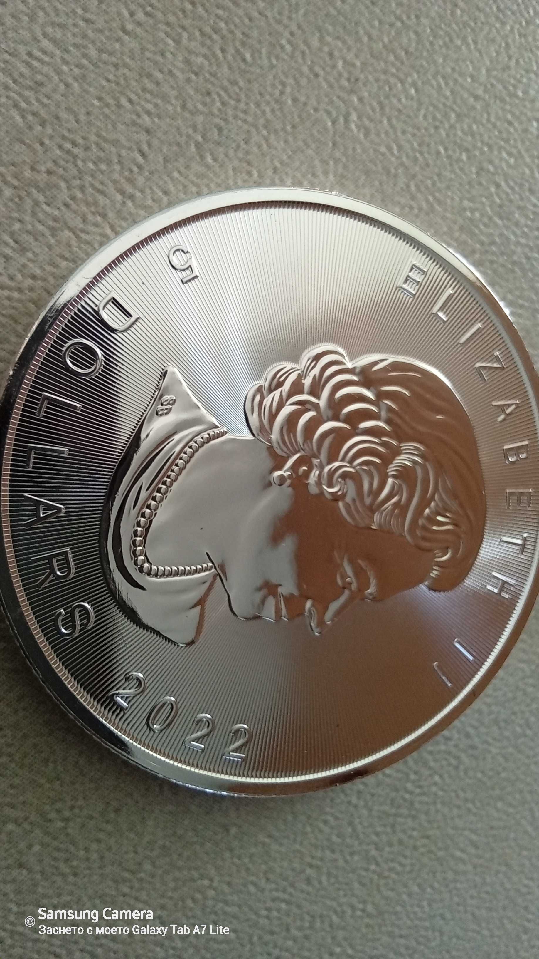 Инвестиционна сребърна монета Кленов лист 2022г.