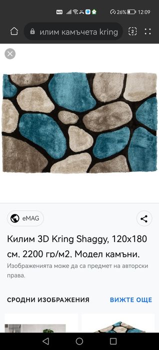 Килим Ring Shaggy 120x180