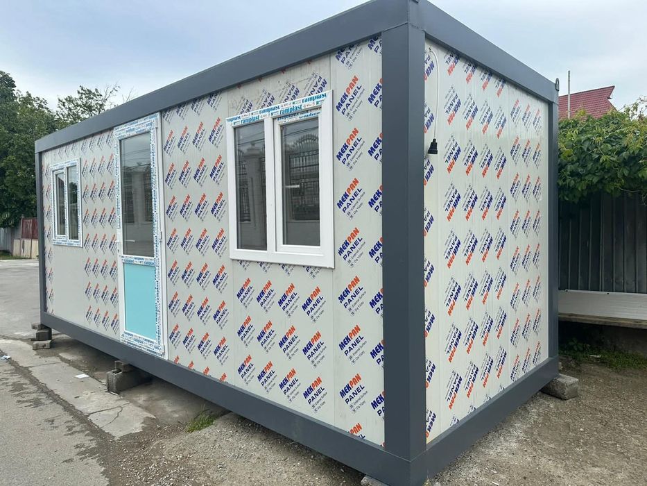 Container modular tip birou, locuinta, spatiu, grup sanitar  7 x 3m