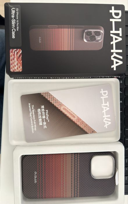 Pitaka iPhone 16 Pro Max, PitaTap™, Ultra-Slim