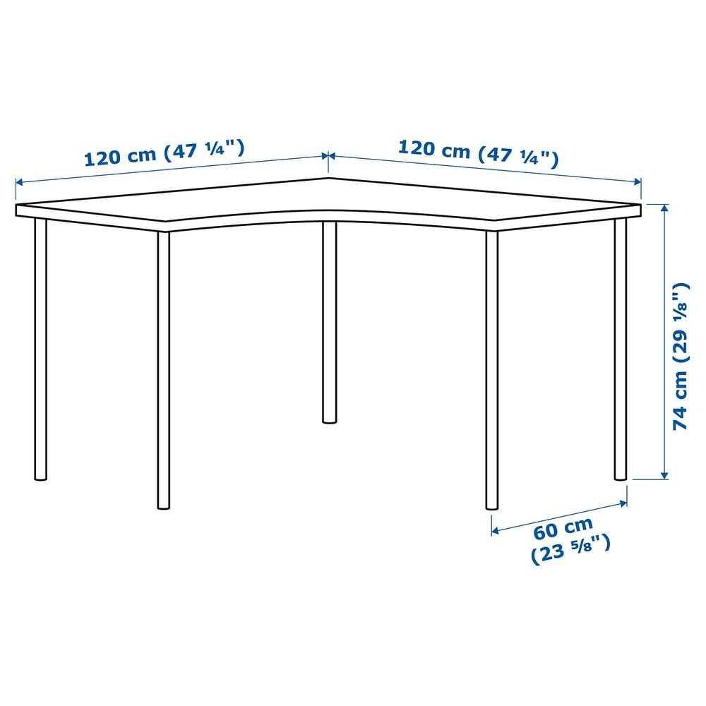 Masa Birou colt LINNMON Ikea