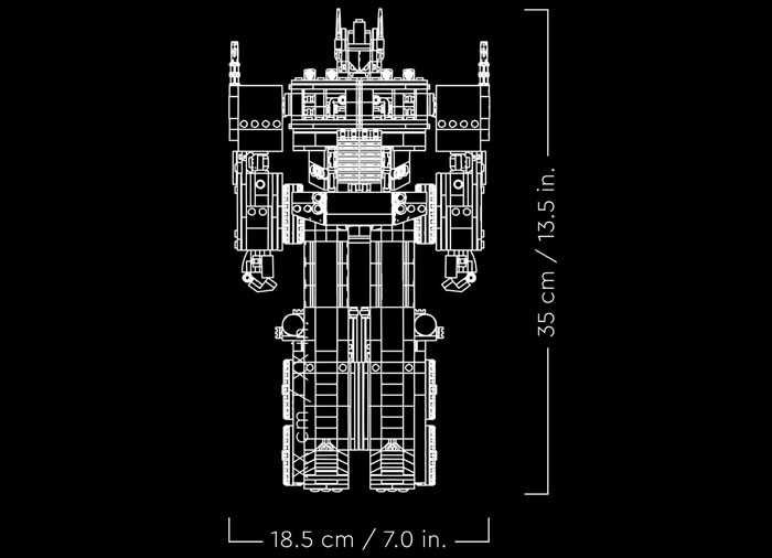 CUTIE TIP robot lego creator expert Transformers Optimus Prime 10302