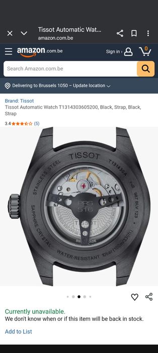 Se vinde Tissot Prs 516 all black, powermatic 80