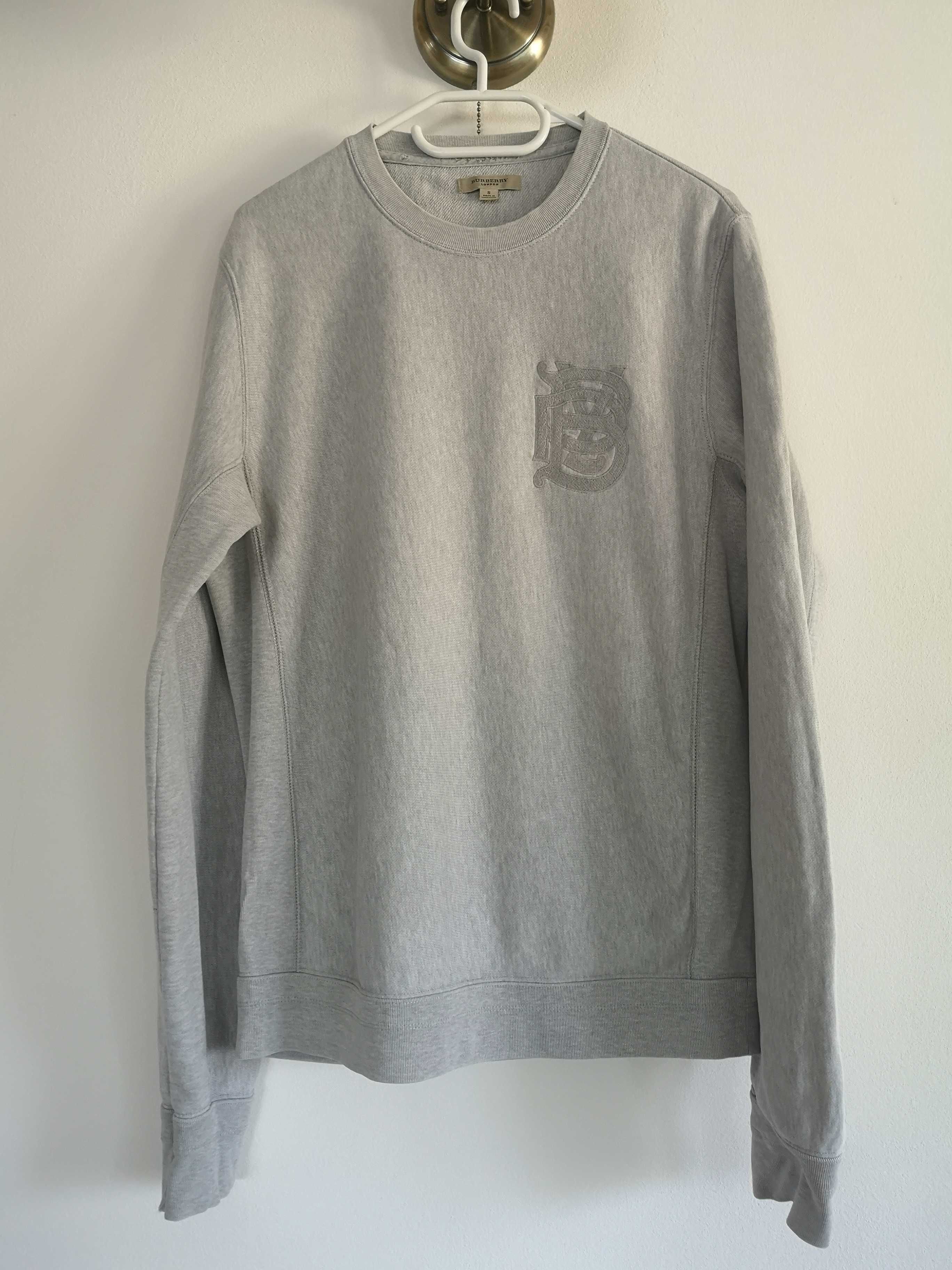 Bluza trening Sweatshirt Pulover Burberry gri barbati originala