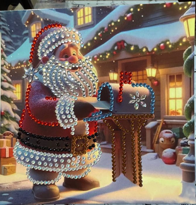 Картички за Коледа,рождени дни и други с диамантени мъниста