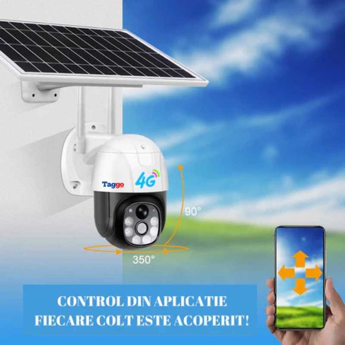 Cameracu cartiela 5 g cu panou solar