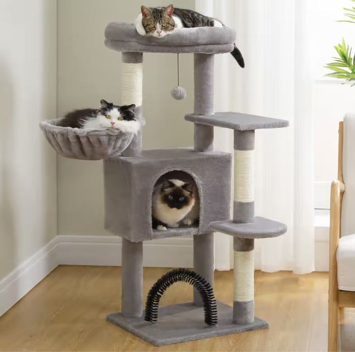 Котешка Катерушка Кула Къща Дърво 106 см