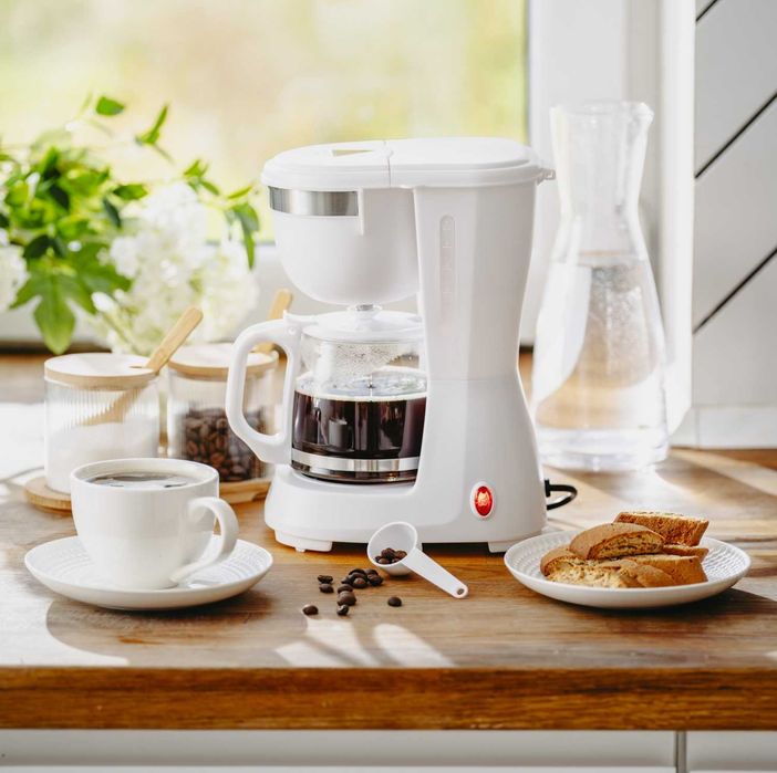 Cafetiera cu filtru Adler, 600 W, AD4381W, alb