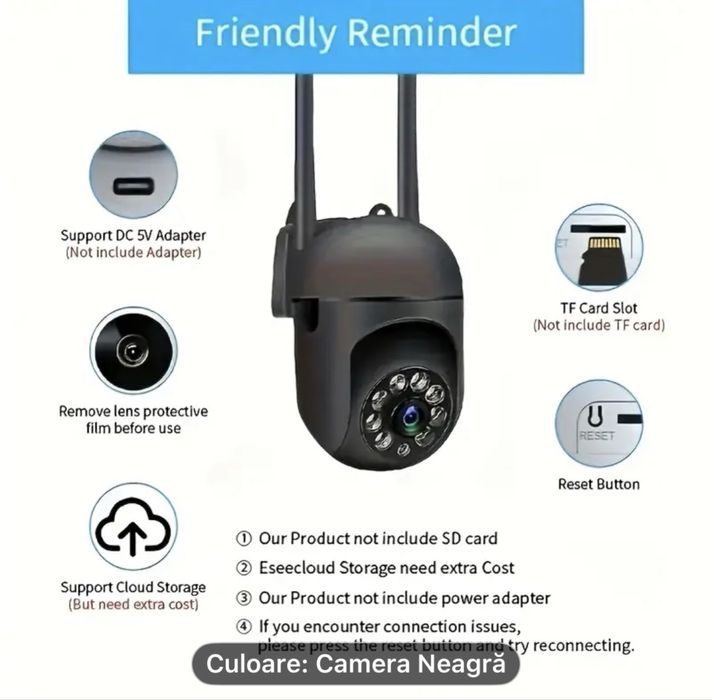 Camera supraveghere 1080p 360
